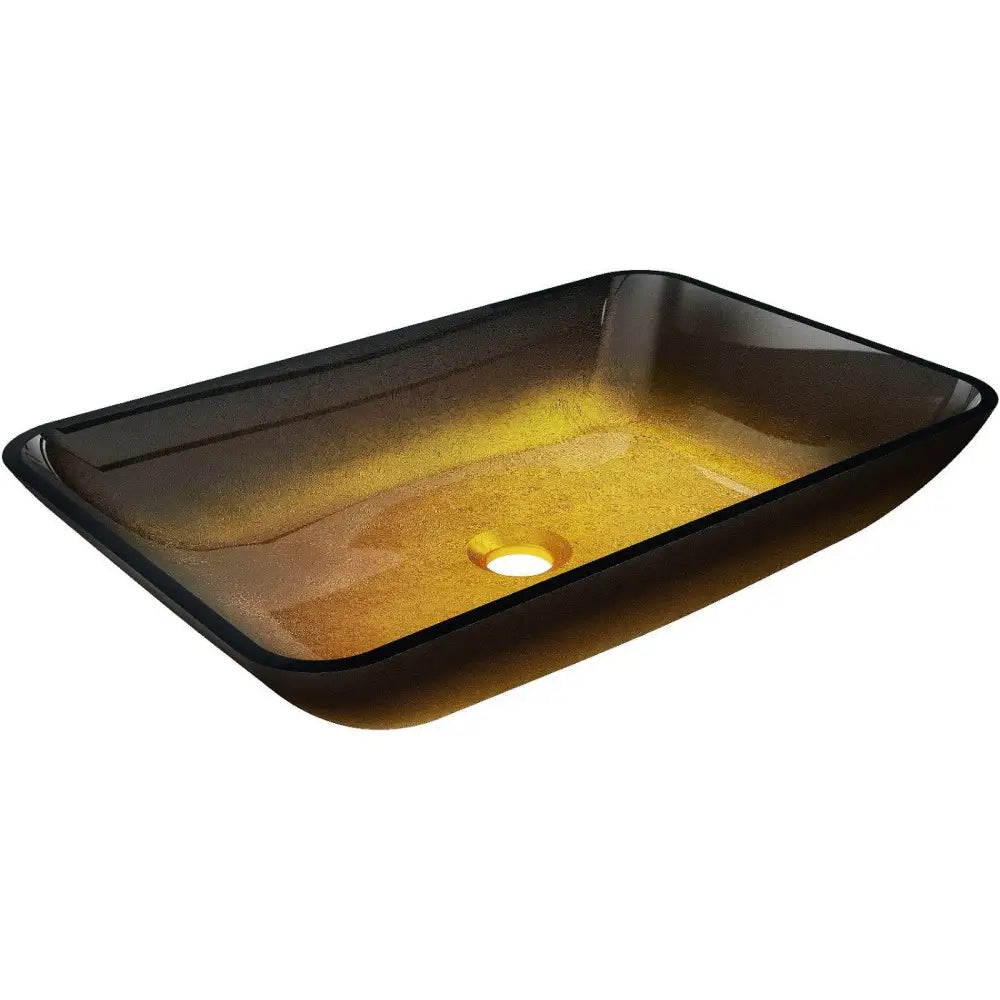 Mexen Megan Glassservant for Benkeplate 56x36 Cm Mørk Gull