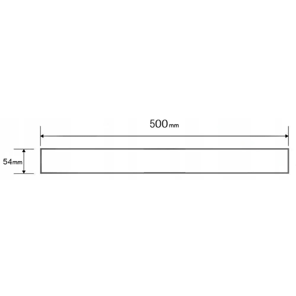 Mexen Mgb Deksel for Lineær Avløp 50 Cm Svart Glass