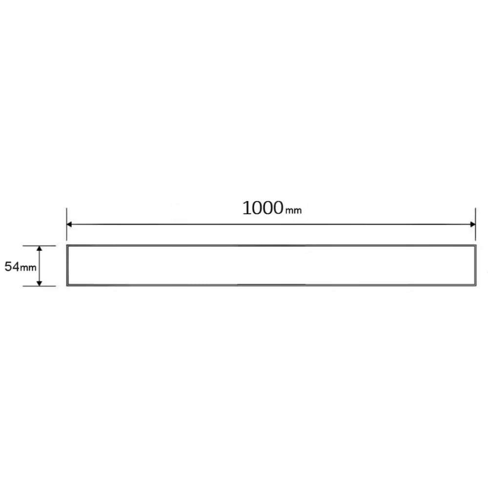 Mexen Mgw Deksel for Lineær Avløp 100 Cm Hvitt Glass