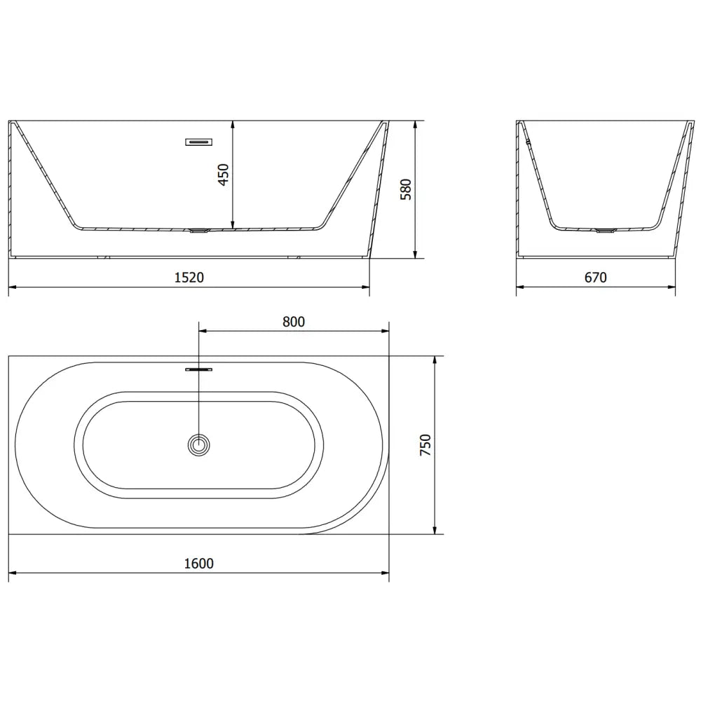 Mexen Mia Frittstående Hjørnebadekar Venstre 160x75 Cm Hvit Overløp Krom - 52691607500l
