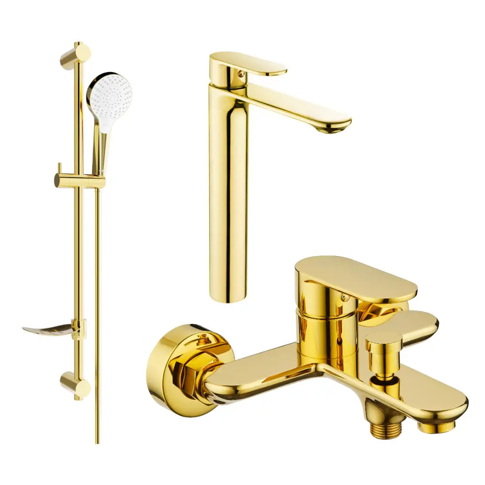 Mexen Milo Df05 Badekar Sett Gull - 71313df05