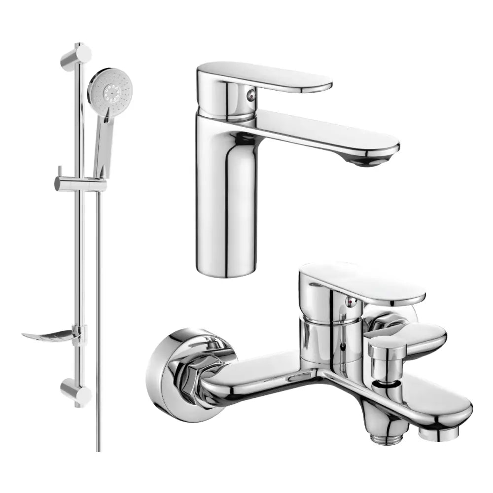 Mexen Milo Df40 Badekarpakke Krom - 71303df40