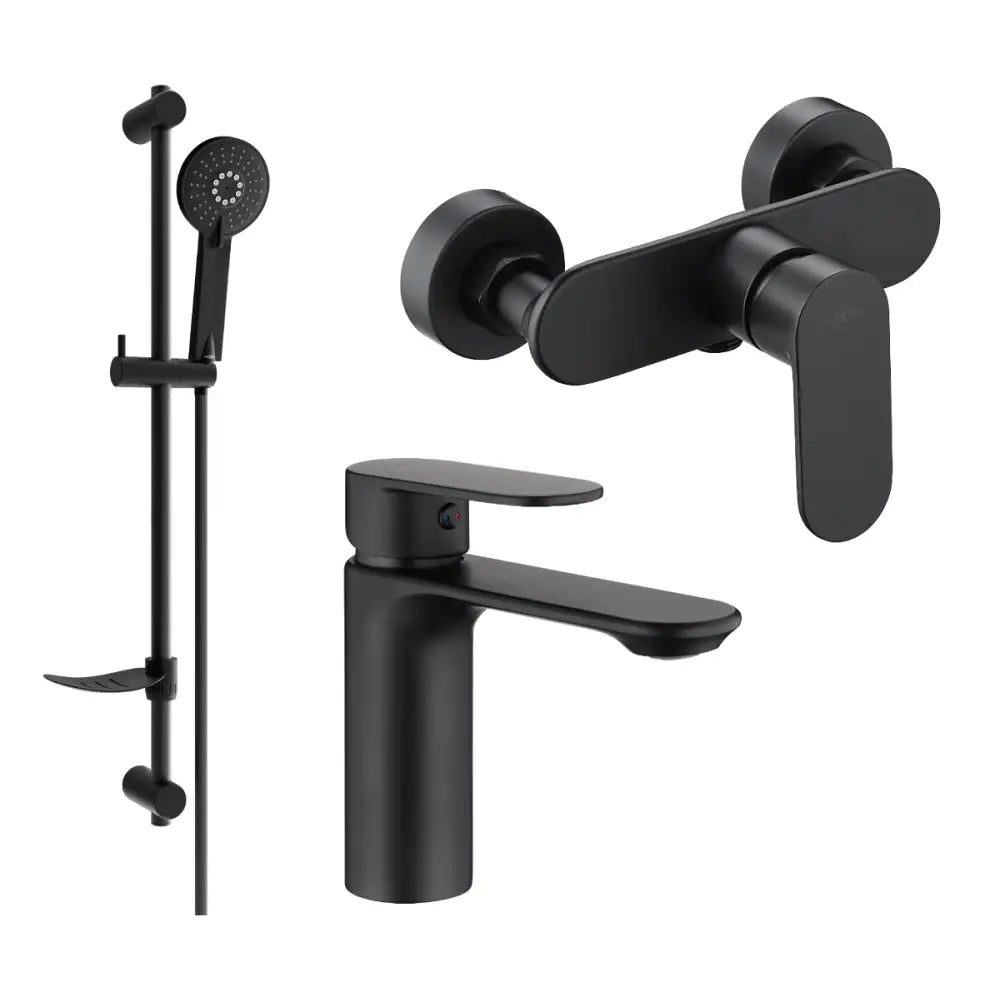 Mexen Milo Df40 Dusjsett Svart - 71304df40