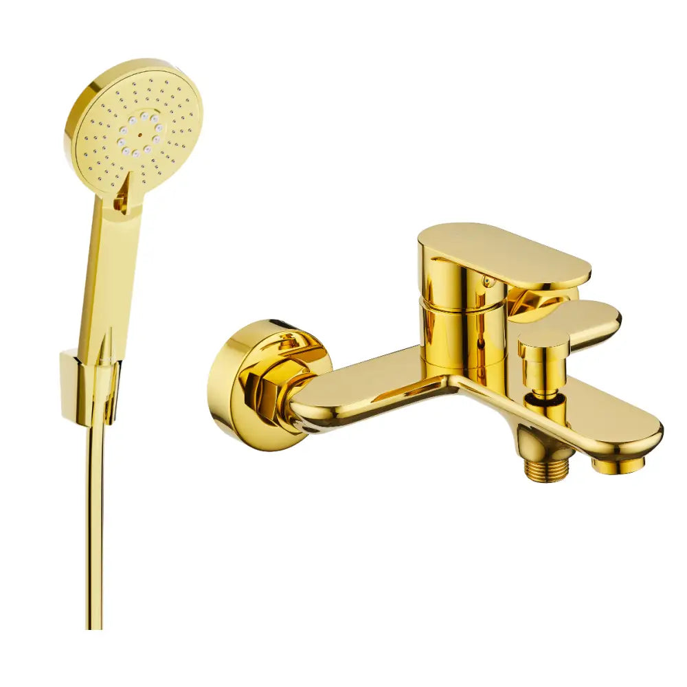 Mexen Milo R40 Badekarsbatteri med Dusjsett Gull - 7133r40-