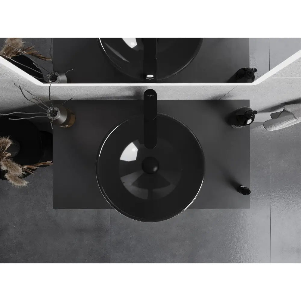 Mexen Mira Glasservant til Benkeplate 42x42 Cm Svart