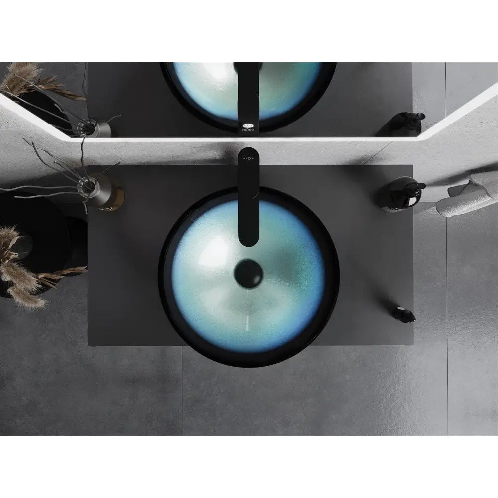 Mexen Mira Glasservant til Toppmontering 42x42 Cm Blå