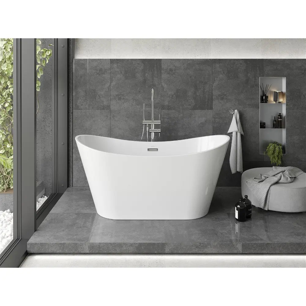 Mexen Montana Frittstående Badekar 150x75 Cm Hvitt