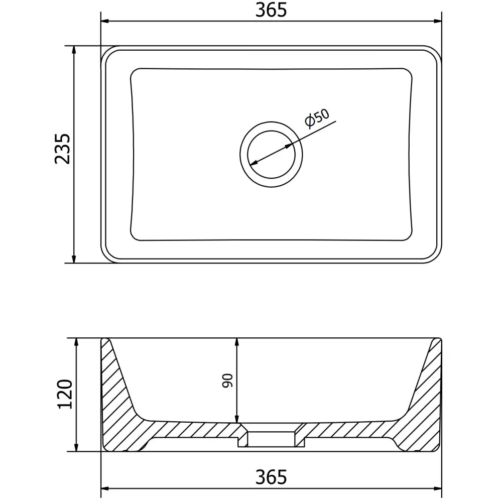 Mexen Nadia Benkeplateservant 36x23 Cm Hvit