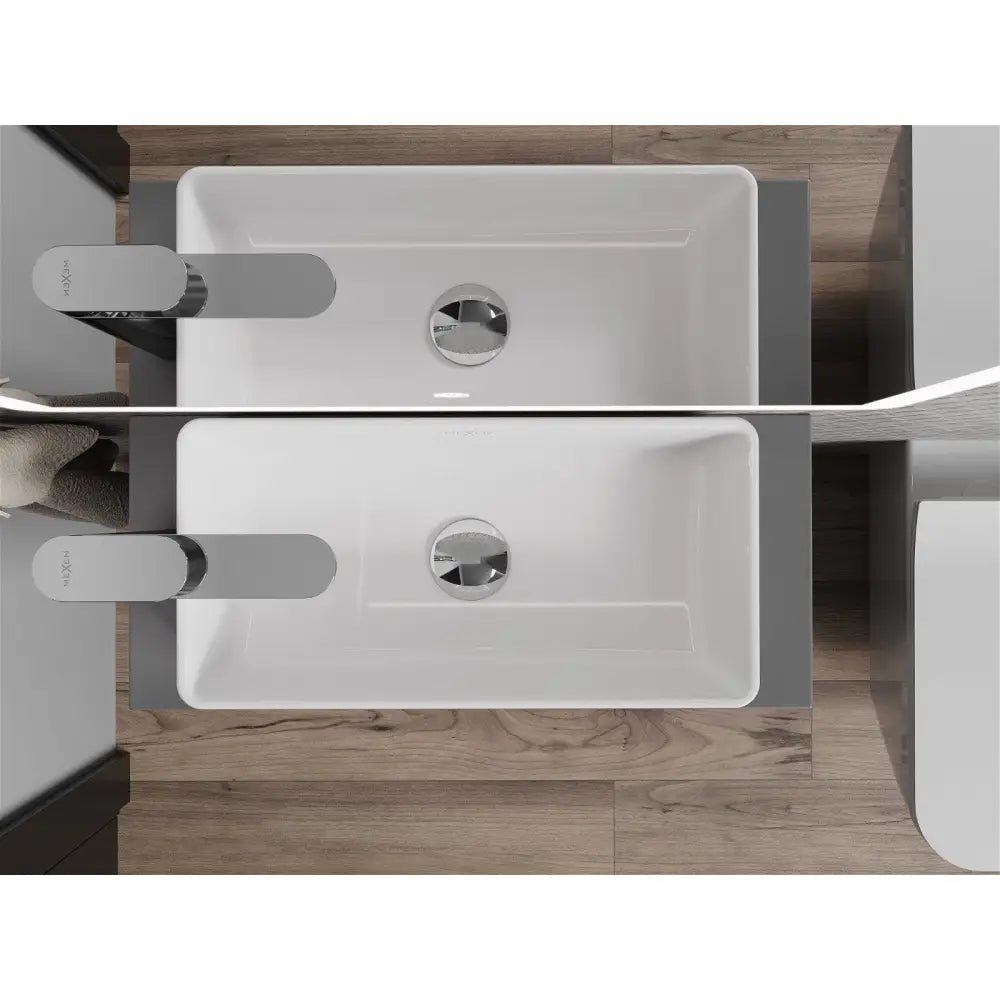 Mexen Nadia Benkeplatevask 46x23 Cm Hvit