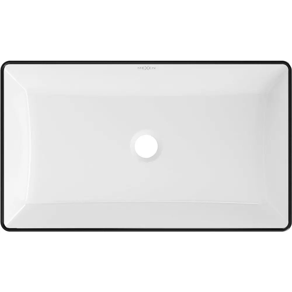 Mexen Nadia Benkeplatevask 62x35 Cm Hvit/svart