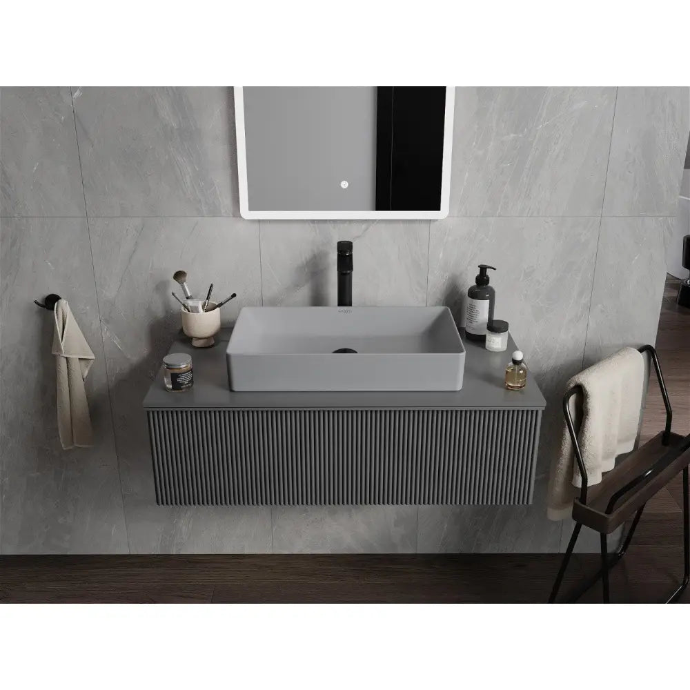 Mexen Nadia Benkeplatevask 62x35 Cm Lys Grå Matt