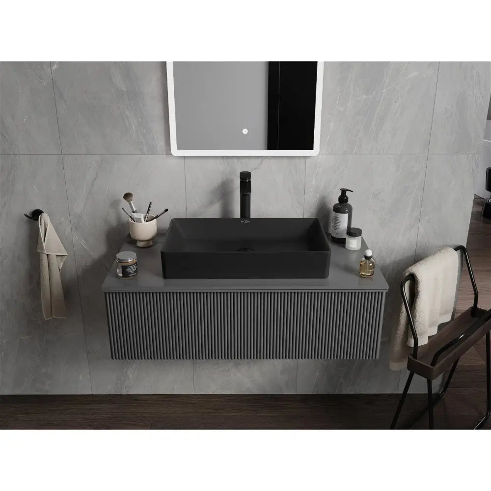 Mexen Nadia Benkeplatevask 62x35 Cm Matt Svart