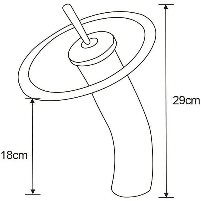 Mexen Niagara Høy Servantbatteri Svart - 745610