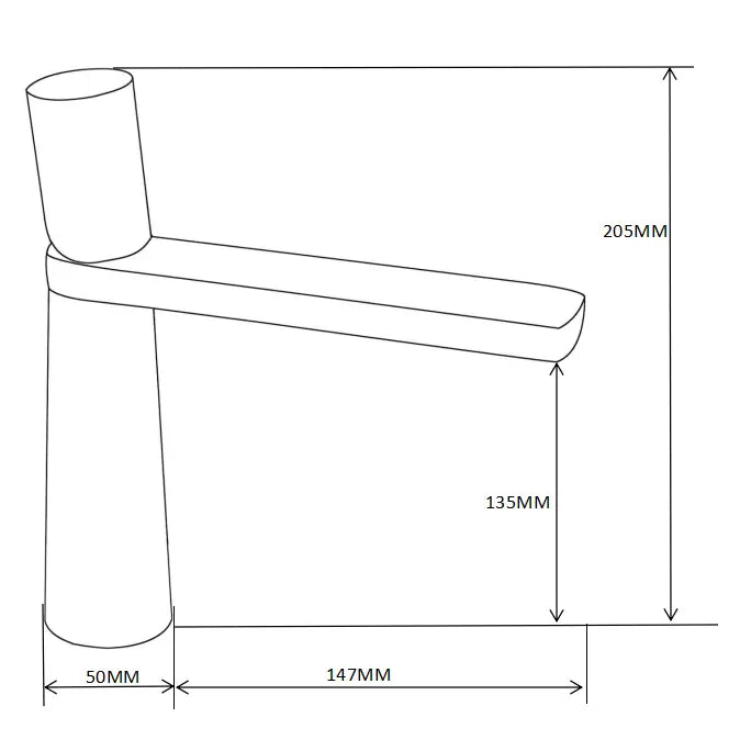 Mexen Nox Servantbatteri Svart - 744200-