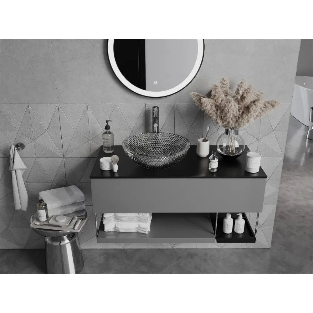 Mexen Olza Glasservant for Benkeplate 42x42 Cm Gjennomsiktig