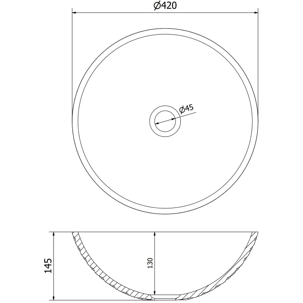 Mexen Olza Glasservant for Benkeplate 42x42 Cm Gjennomsiktig