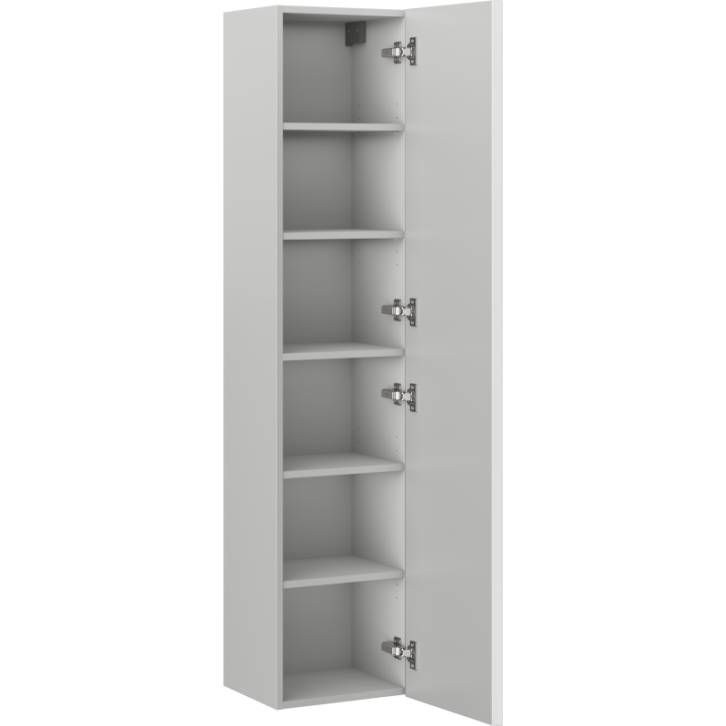 Høyskap bad 35 cm Grå Matt 1 Dør Silent System Mexen Orio – 91A11-03016-1-BF62
