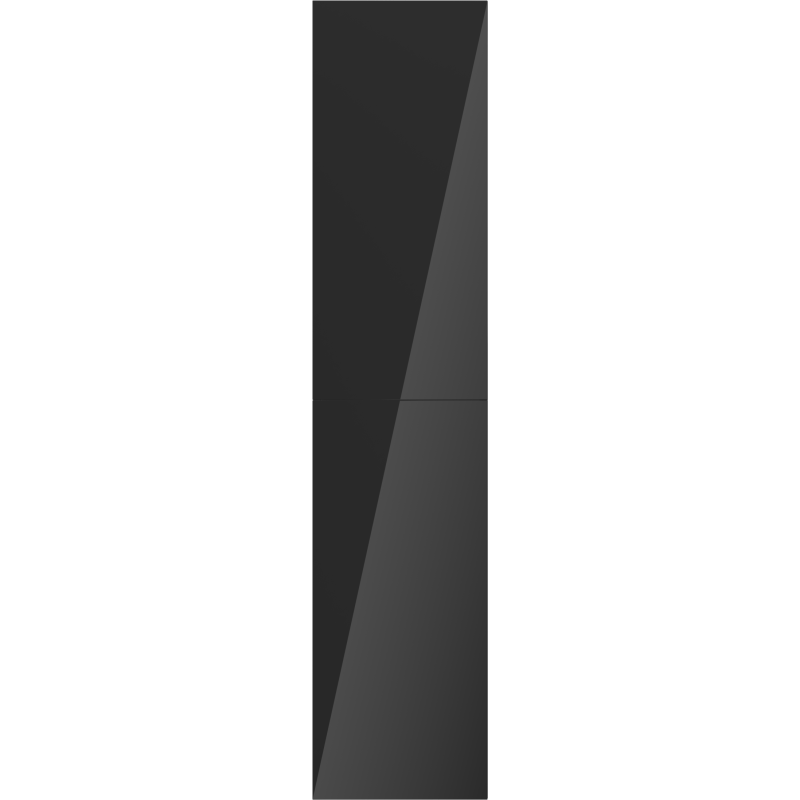 Høyskap bad 35 cm Svart Høyglans 2 Dører Silent System Mexen Orio – 91A11-03016-2-BF70