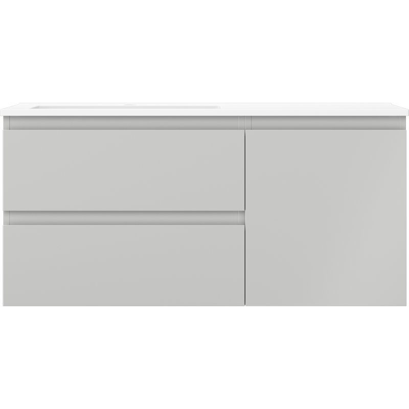 Servantskap med vask 100 cm grå/hvit Mexen Orio Otis venstre – 91A13-10047-3-BBFFF62-W18L01