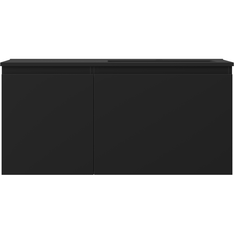 Servantskap med vask 100 cm svart matt høyre Mexen Orio Otis – 91A13-10047-3-BBFF71-W18P71