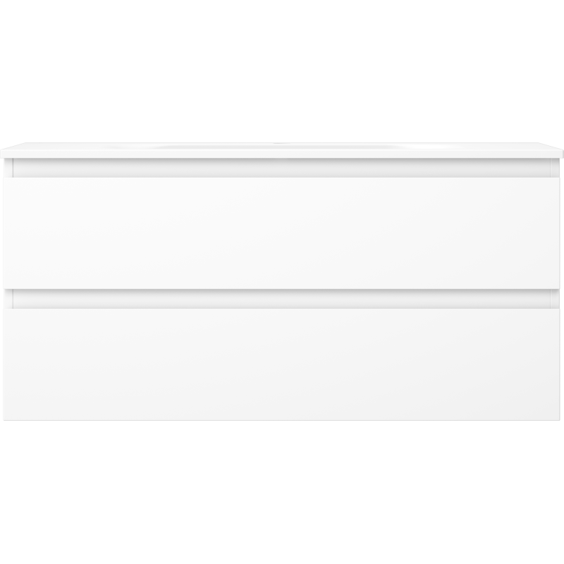 Servantskap med vask 100 cm hvit matt, 2 skuffer Mexen Orio – 91A10-10047-2-BFF01-W23M01