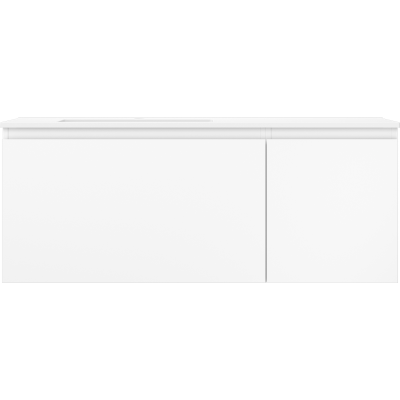 Servantskap med vask 120 cm hvit matt Mexen Orio Otis venstre – 91A13-12047-3-BBFF01-W18L01