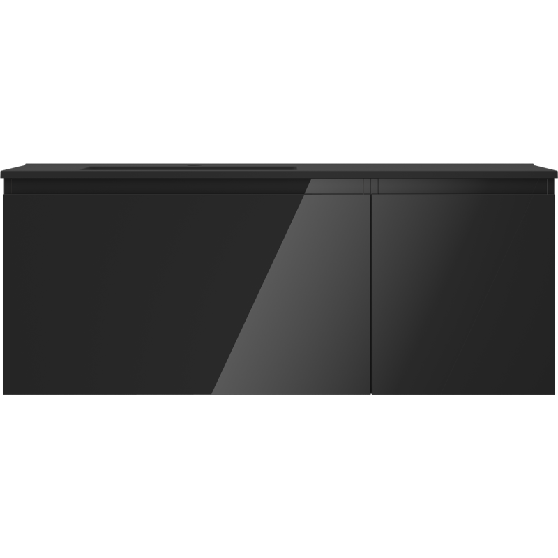 Servantskap med vask 120 cm svart Mexen Orio/Otis venstre – 91A13-12047-3-BBFF70-W18L71