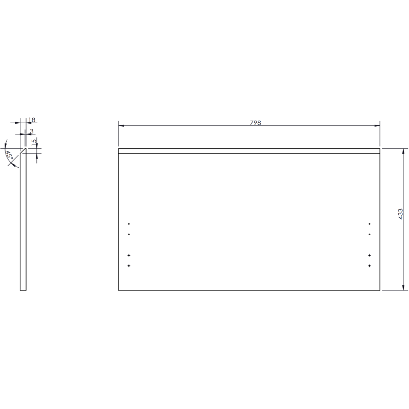 Servantskap med vask 120 cm svart matt Mexen Orio Otis høyre – 91A13-12047-3-BBFF71-W18P71