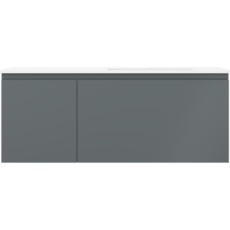 Servantskap med vask 120 cm grafitt matt/hvit matt Mexen Orio – 91A13-12047-3-BBFF66-W18P01