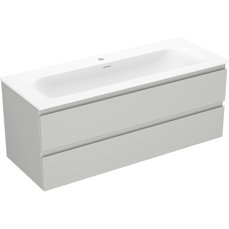 Servantskap med vask 120 cm grå matt/hvit matt Mexen Orio – 91A10-12047-2-BFF62-W23M01