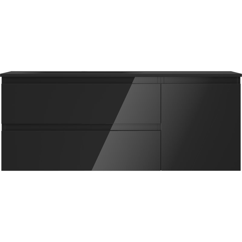 Servantskap med vask 120 cm svart Mexen Orio Vela venstre – 91A13-12047-3-BBFFF70-W23L71