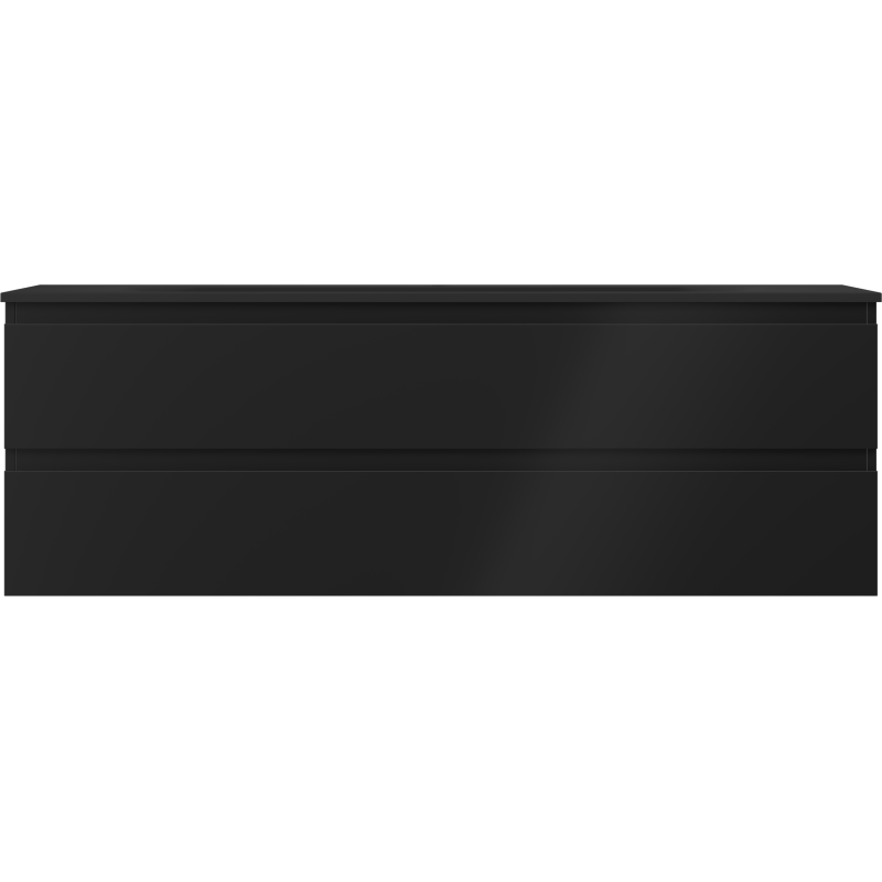 Servantskap med vask 140 cm svart matt, 2 skuffer Mexen Orio – 91A10-14047-2-BFF71-W23M71