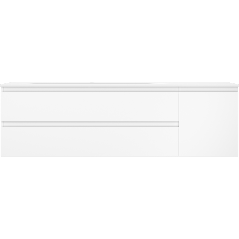 Servantskap med vask 160 cm hvit matt Mexen Orio Vela venstre – 91A13-16047-3-BBFFFF01-W23L01