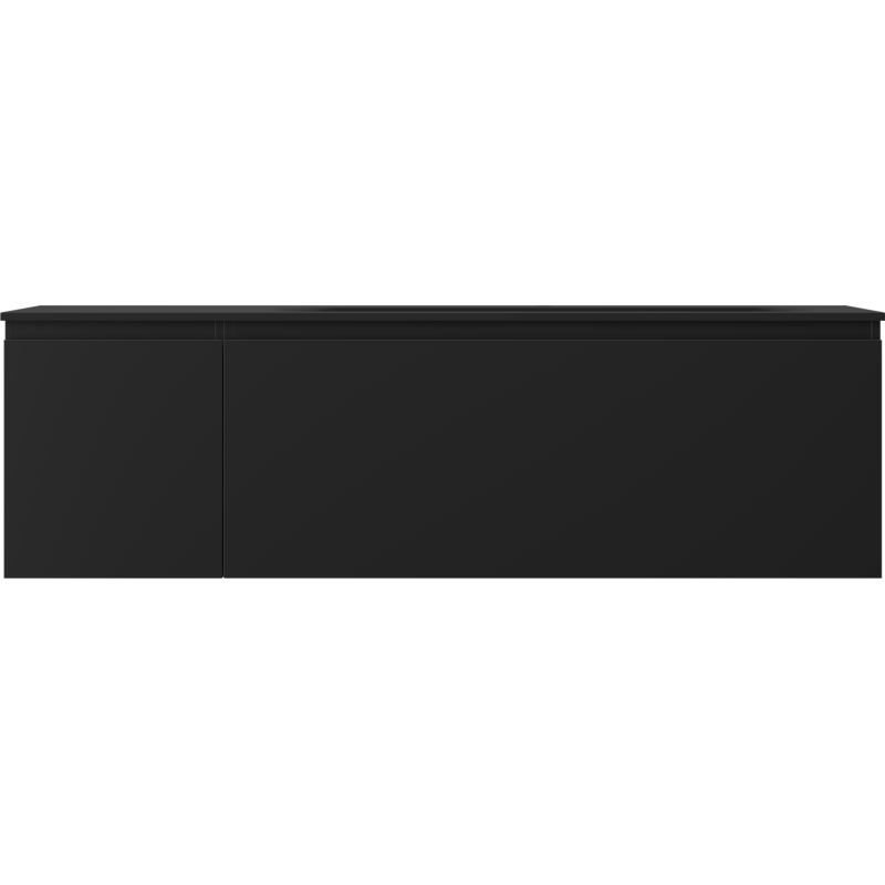 Servantskap med vask 160 cm svart matt Mexen Orio Vela høyre – 91A13-16047-3-BBFF71-W23P71