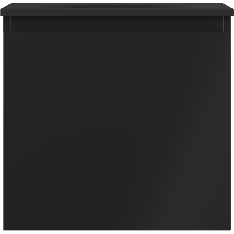 Servant med skap Mexen Orio 50 cm i svart matt med glatt front og én skuff.