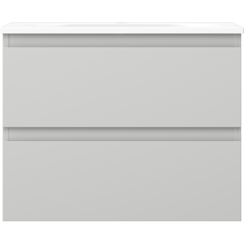 Servantskap med vask 60 cm grå/blå matt, 2 skuffer Mexen Orio – 91A10-06047-2-BFF62-W23M01