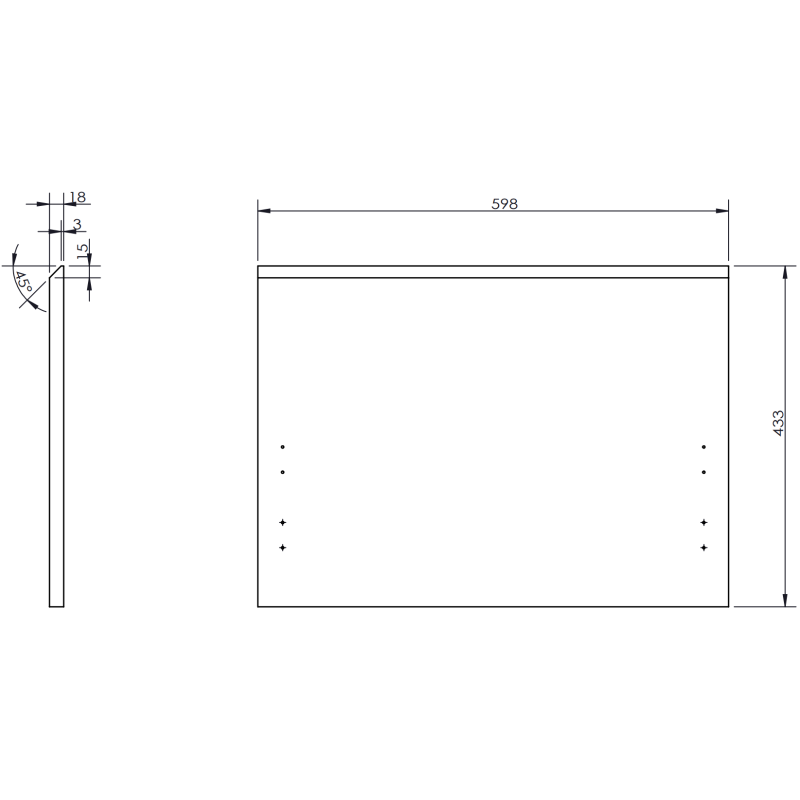 Servantskap med vask 90 cm grafitt/hvit matt Mexen Orio – 91A13-09047-3-BBFF66-W18P01