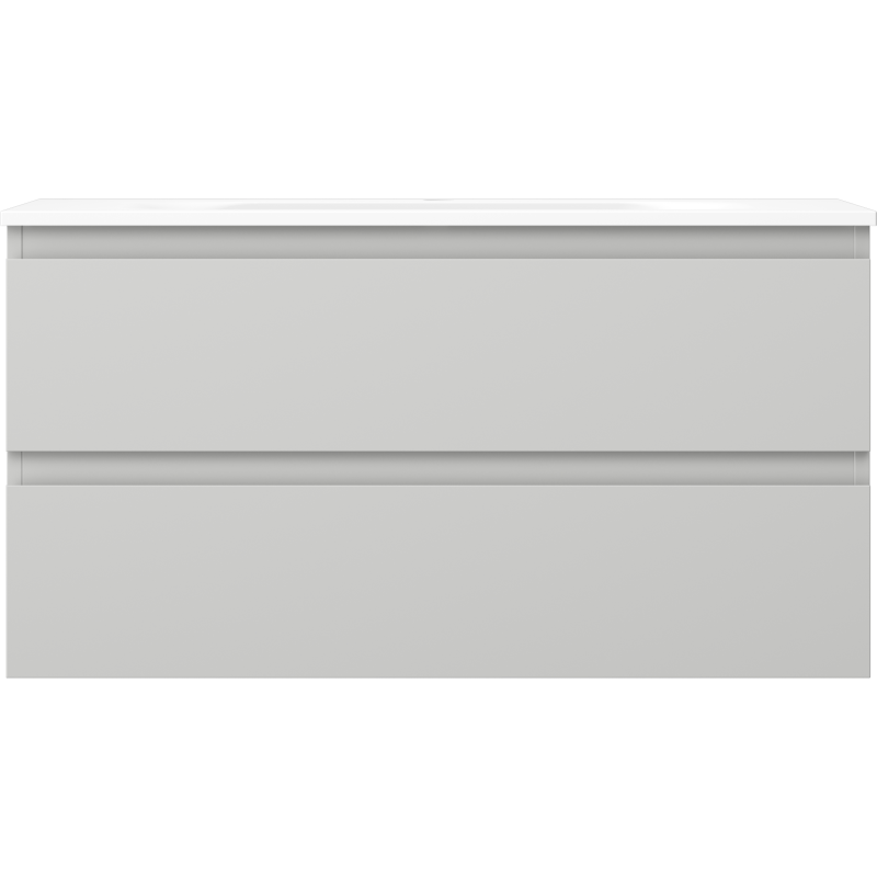 Servantskap med vask 90 cm grå/hvit, 2 skuffer, Mexen Orio – 91A10-09047-2-BFF62-W23M01