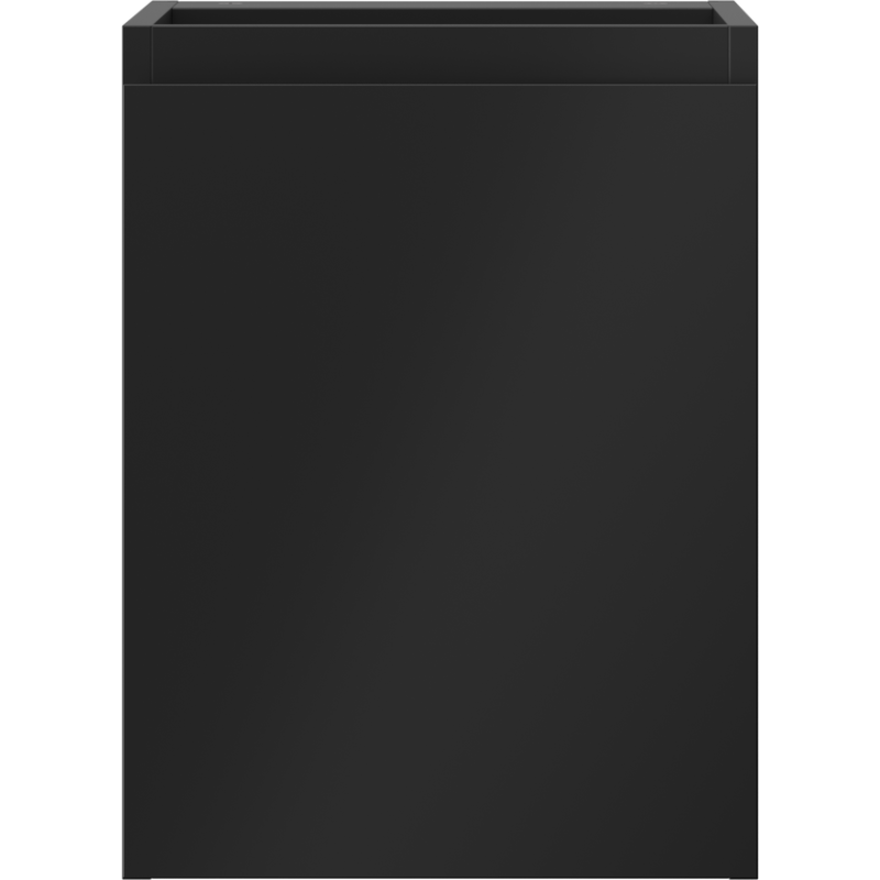 Underskap til servant 35 cm i svart matt finish vist forfra med glatt front uten synlige håndtak.