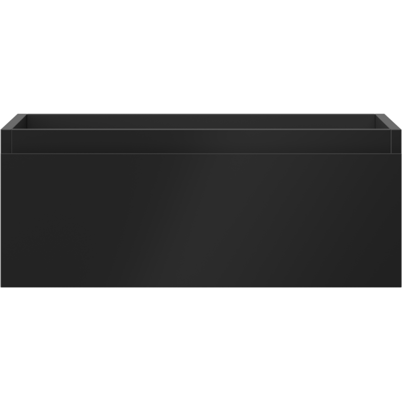 Underskap til servant Mexen Orio 60 cm i svart matt med én skuff og minimalistisk front.