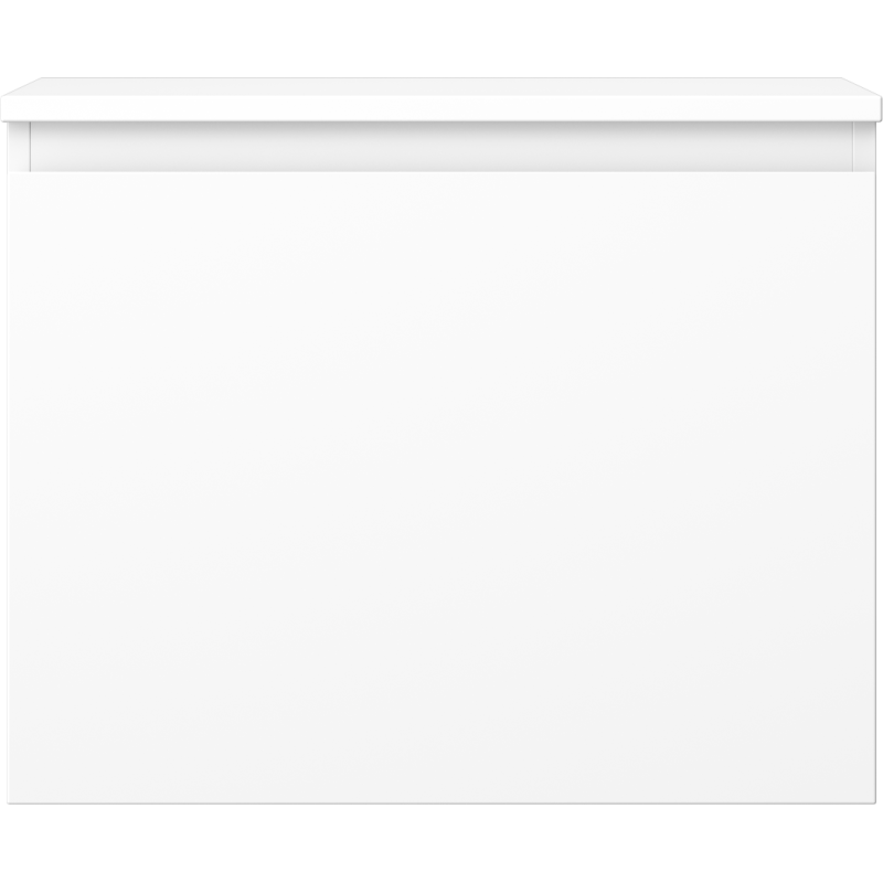 Underskap til servant 60 cm i hvit matt med glatt frontpanel uten synlige håndtak.