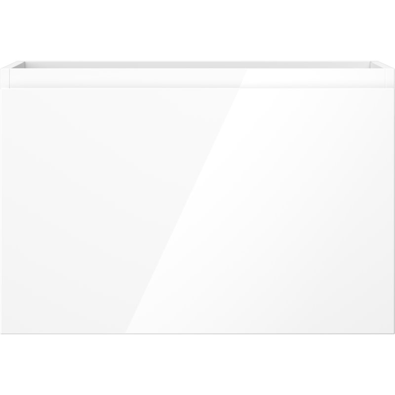 Underskap til servant Mexen Orio 70 cm i hvit høyglans, rektangulær front uten synlige håndtak.