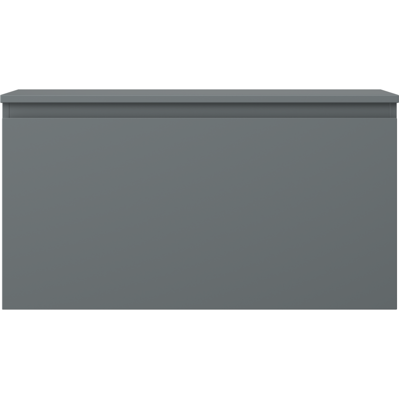 Underskap til servant Mexen Orio 90 cm i grafitt matt med én skuff og minimalistisk front.
