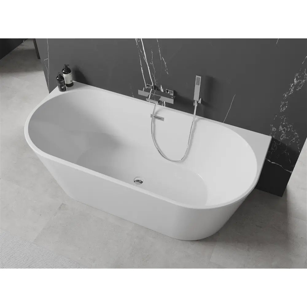 Mexen Oval Frittstående Vegghengt Badekar 170x80 Cm Hvit
