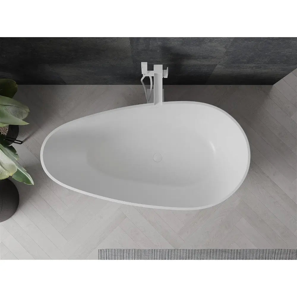 Mexen Palermo Frittstående Badekar i Kompositt 150x78 Cm Matt Hvit