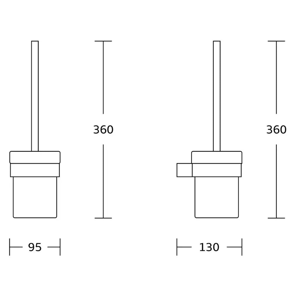 Mexen Pavo Toalettbørste Svart - 7030450