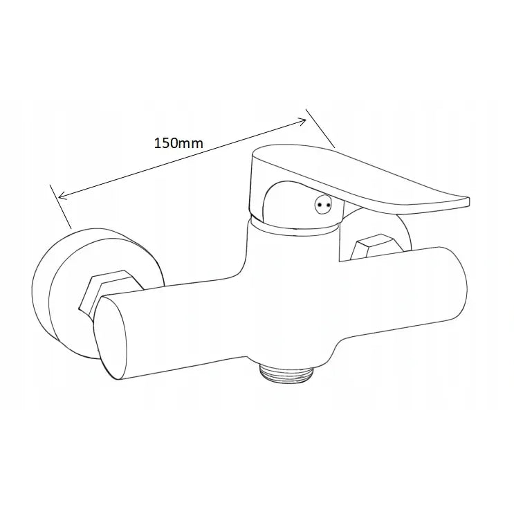 Mexen Pecos Dusjbatteri Krom - 72740