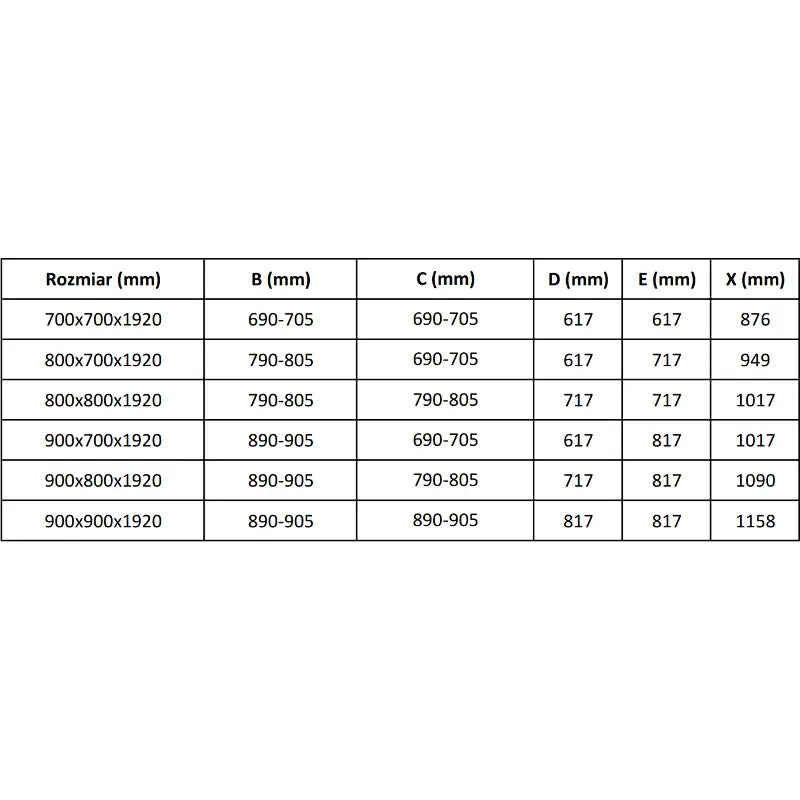 Dusjhjørne med Dusjbrett 90x80 Cm Gjennomsiktig Krom