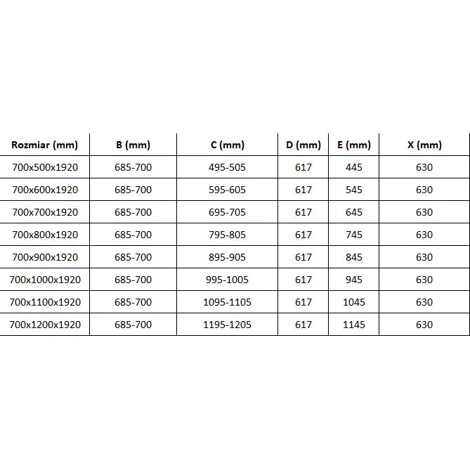 Dusjhjørne med Dusjbrett 70x100 Cm Gjennomsiktig Gull