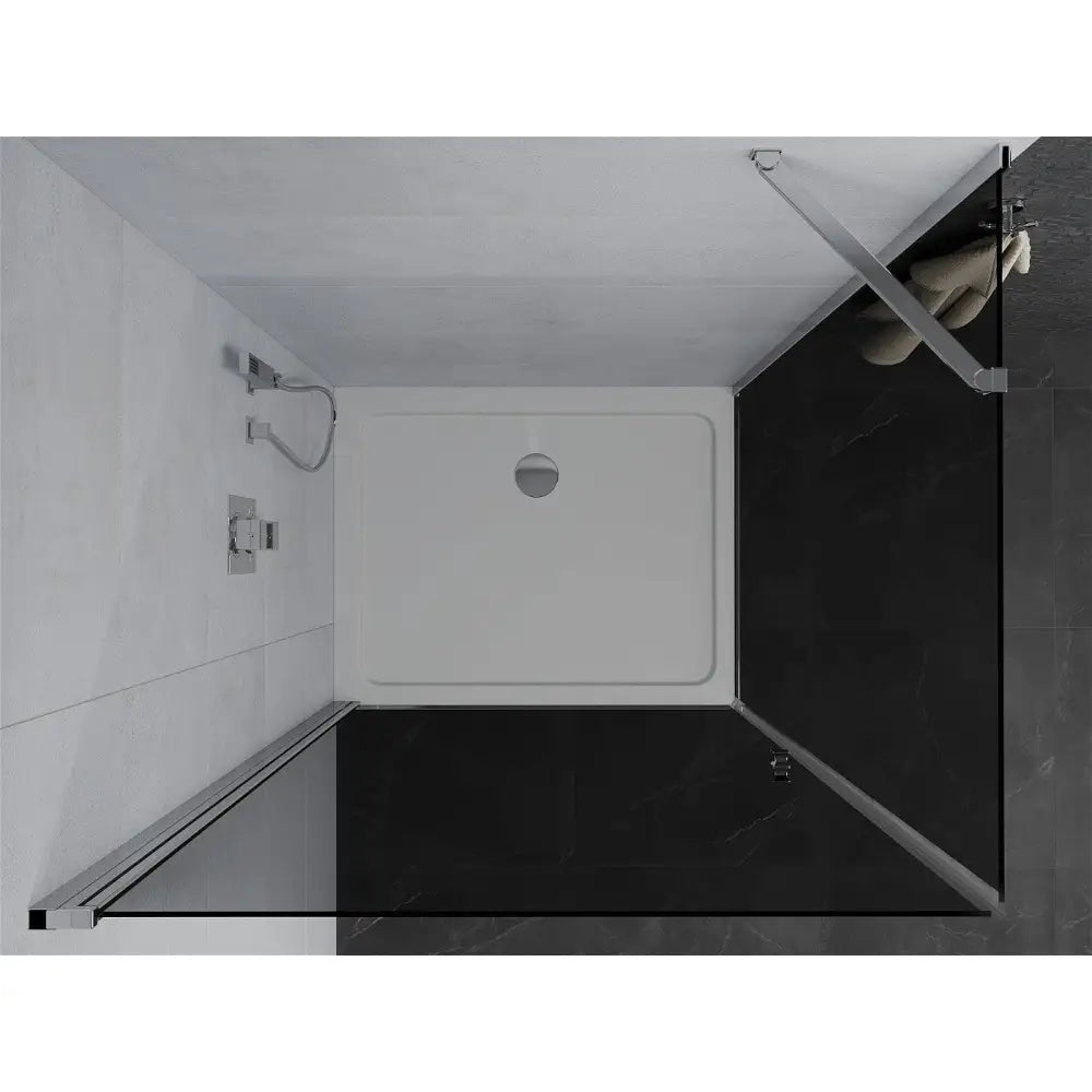 Dusjhjørne med Dusjbrett 70x110 Cm Grafitt